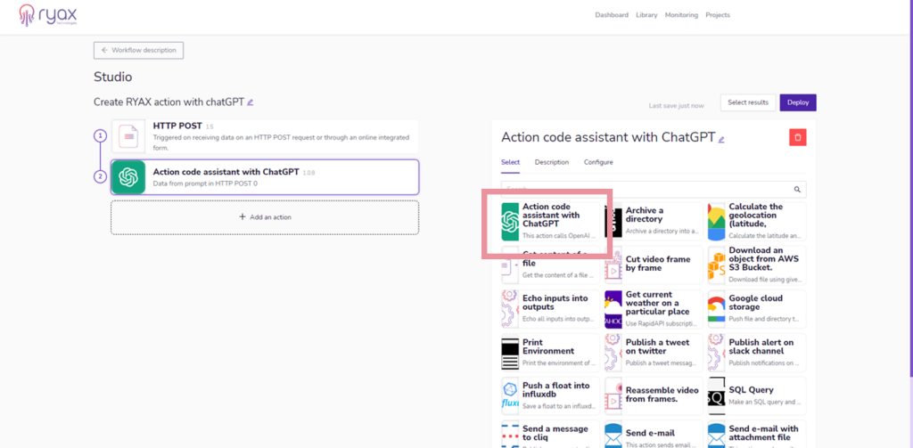 AI code assistant with chatGPT - Ryax Technologies